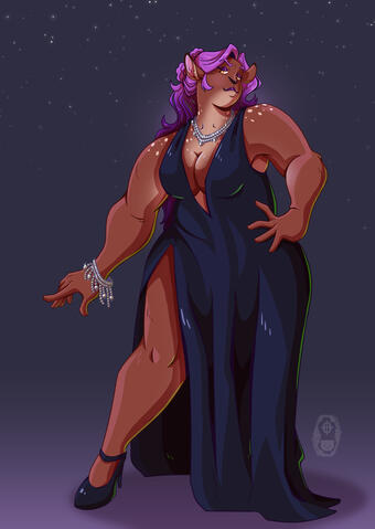 Qithana but in a dress